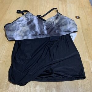 Nike Swim Women's Tankini Black‎  Size 3X NESSC381-001 $72